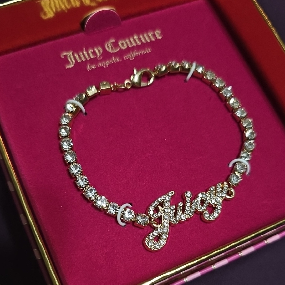 Juicy Couture Gold and Silver Crystal Bracelet